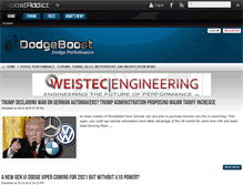 Tablet Screenshot of dodgeboost.com